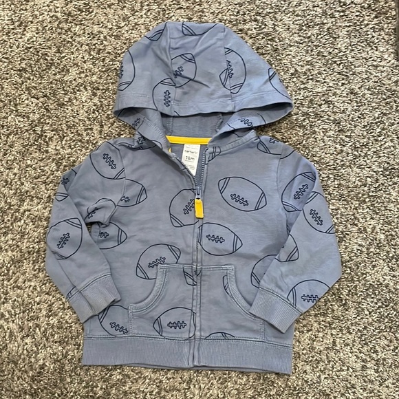 Carters Baby Football Hoodie - Picture 1 of 5